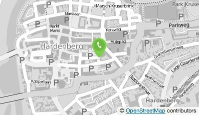 Bekijk kaart van ALDI in Hardenberg