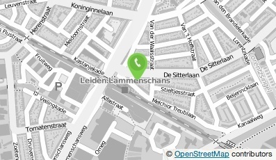 Bekijk kaart van Station Leiden Lammenschans in Leiden