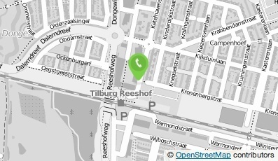 Bekijk kaart van Station Tilburg Reeshof in Tilburg