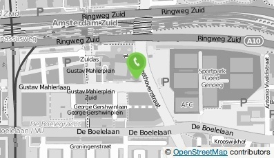 Bekijk kaart van ABN AMRO Hoofdkantoor in Amsterdam