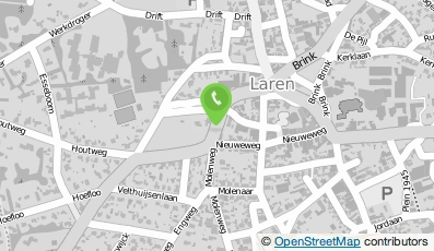 Bekijk kaart van Rabobank in Laren (Noord-Holland)