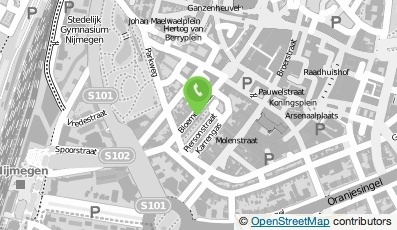 Bekijk kaart van Olympia uitzendbureau in Nijmegen