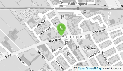Bekijk kaart van Poiesz Supermarkten in Buitenpost