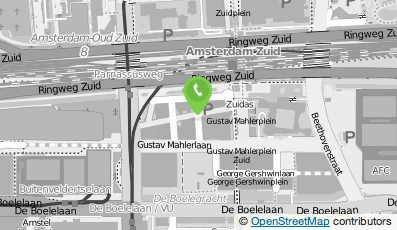 Bekijk kaart van Budget Autoverhuur Amsterdam Zuid/WTC in Amsterdam