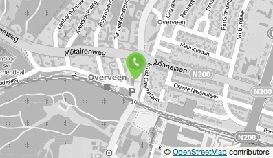 Bekijk kaart van PostNL postkantoor in Overveen