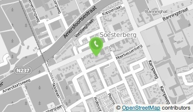 Bekijk kaart van PostNL postkantoor in Soesterberg