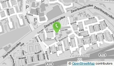 Bekijk kaart van Partou Gouwe 2 in Zwolle