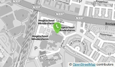 Bekijk kaart van Christelijke Hogeschool Windesheim en Hoofdkantoor in Zwolle