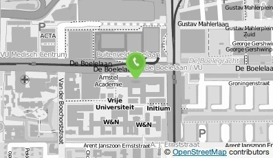 Bekijk kaart van Vrije Universiteit Amsterdam Hoofdkantoor in Amsterdam