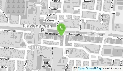 Bekijk kaart van PostNL postkantoor in Klazienaveen