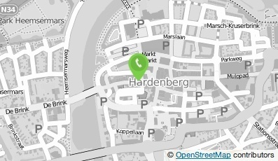 Bekijk kaart van DA ter Veen in Hardenberg