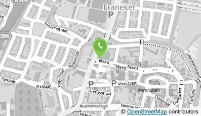 Bekijk kaart van Handelsonderneming Franeker (eig. G. Tinga) in Franeker