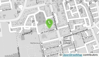 Bekijk kaart van Pedicure Inr. J.F. Klomp-Hoogeveen in Kollum