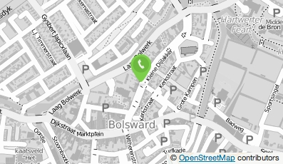 Bekijk kaart van Bureau Klaas Toering in Bolsward