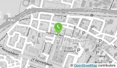 Bekijk kaart van Adfisea Doornbos in Uithuizen