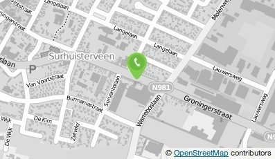 Bekijk kaart van V.O.F. Schoonm., Onderhoud en Bedrijfsdiensten Van der Veen in Surhuisterveen