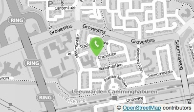 Bekijk kaart van Glaszettersbedrijf Camminghaburen in Leeuwarden
