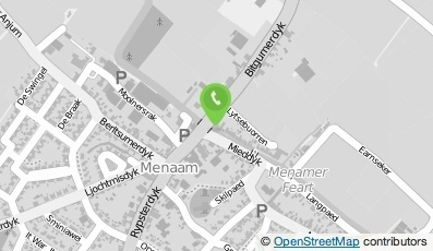 Bekijk kaart van Buren radio tv en Satelietontvangers in Menaam