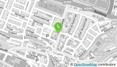 Bekijk kaart van Taxi Witteveen Sneek B.V. in Lemmer