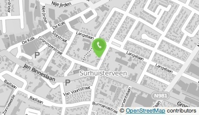 Bekijk kaart van A.P. van der Werf Stucadoors- en Afwerkingsbedrijf in Surhuisterveen