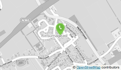 Bekijk kaart van Rietdekkersbedrijf Kor Douma in Rinsumageast