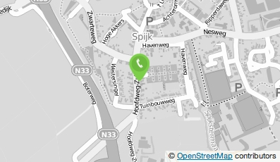 Bekijk kaart van Handelsonderneming R. Bos in Spijk (Groningen)