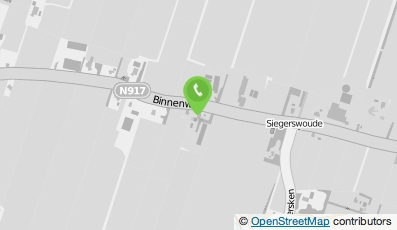 Bekijk kaart van Minicamping De Beamwâl in Siegerswoude