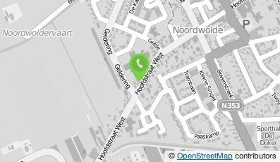 Bekijk kaart van Van der Laan & Jousma thodn Thomashuis Noordwolde in Noordwolde (Friesland)