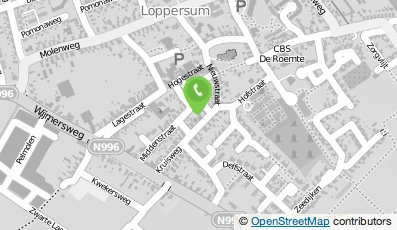 Bekijk kaart van Timmerbedrijf Verbree in Loppersum