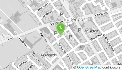 Bekijk kaart van Autobedrijf Thies Wiersma in Buitenpost