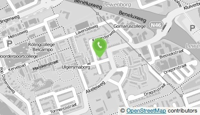 Bekijk kaart van Tandartspraktijk Dethmers  in Groningen