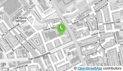 Bekijk kaart van Praktijk Kinderfysiotherapie L. Patist-Heijnemans in Groningen
