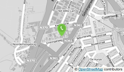 Bekijk kaart van Paramedische Praktijk Noorderhoogebrug in Groningen