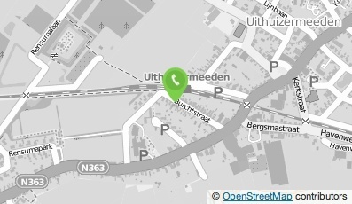 Bekijk kaart van Van der Hout Uitzendservice  in Uithuizermeeden