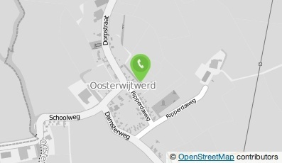 Bekijk kaart van B & B Schathuis Wijtwerder Heerd in Oosterwijtwerd