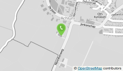 Bekijk kaart van A.J. Broersma in Achlum