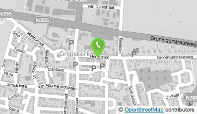 Bekijk kaart van Hofstee Grijpskerk, Behang- en Glaszetbedrijf in Sebaldeburen