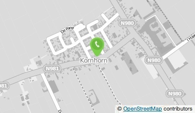 Bekijk kaart van Van der Veen's Grafkistenfabr. en Timmerbedrijf in Kornhorn