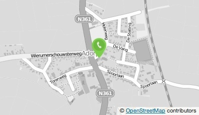 Bekijk kaart van Molenb.- en Aannemingsbedrijf A. Doornbosch en Zn. B.V. in Adorp