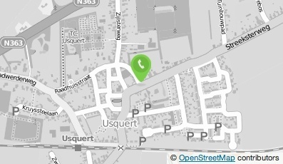 Bekijk kaart van Visrestaurant/ kegelbanen 't Gemeentehuis in Usquert