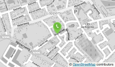 Bekijk kaart van Kapsalon 'De Smidse' in Loppersum