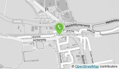 Bekijk kaart van Stichting Dorpshuis Onderdendam in Onderdendam