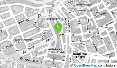 Bekijk kaart van Muziekhuis Westerhaven in Groningen