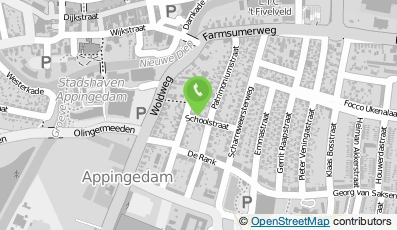 Bekijk kaart van Taekwon-Do Academie Jan Ekema in Appingedam