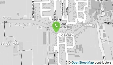 Bekijk kaart van Schildersbedrijf R.R. Poll  in Oldekerk
