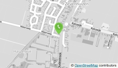 Bekijk kaart van Handelsonderneming T. Hut in Zevenhuizen (Groningen)