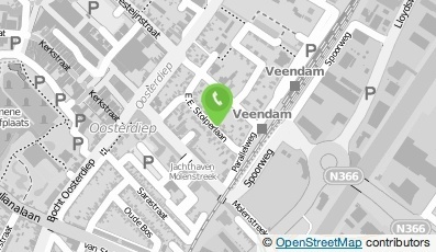 Bekijk kaart van Aan de Parklaan Communicatie  in Veendam