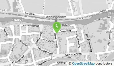 Bekijk kaart van Kapsalon 'Dwarrel' in Appingedam