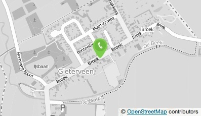 Bekijk kaart van De Broekse Hoeve in Gieterveen