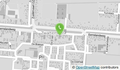 Bekijk kaart van Cafe Snackbar Zalencentrum Zwartemeer in Zwartemeer
